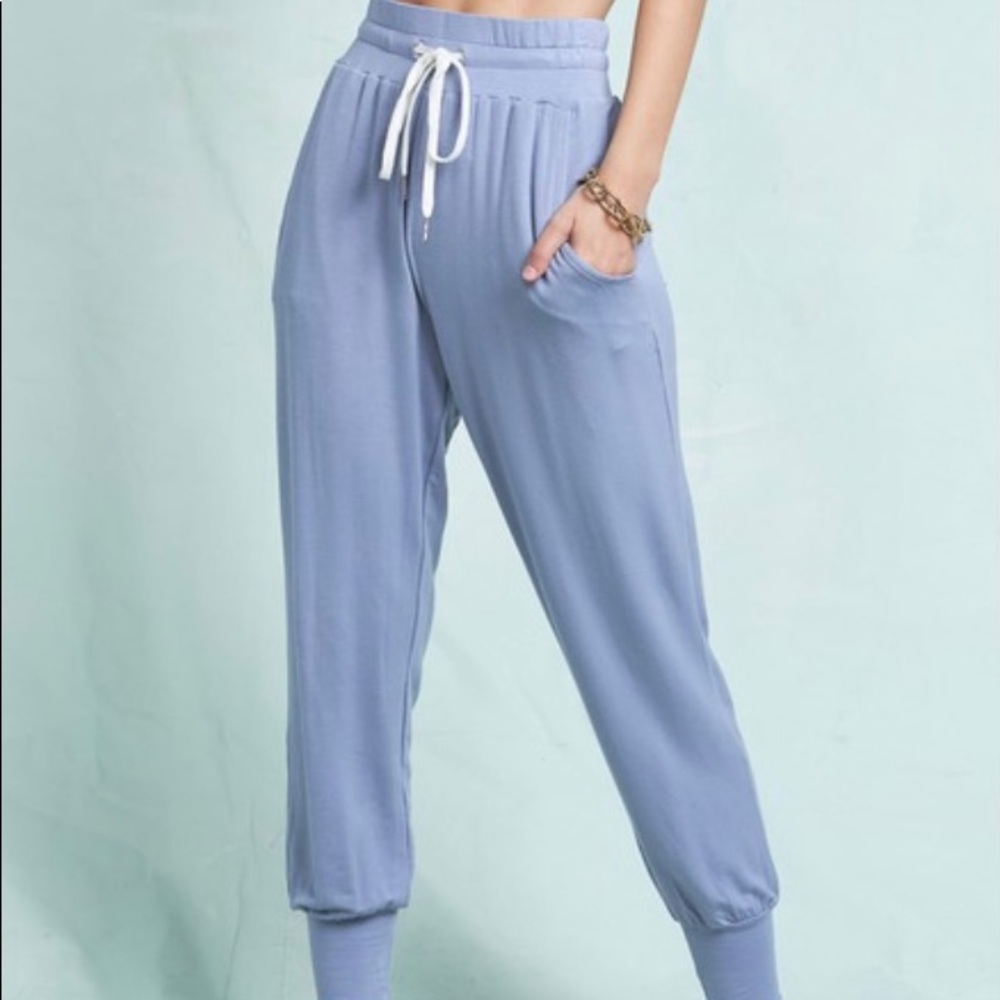 Light Blue Draw String Jogger Pants!